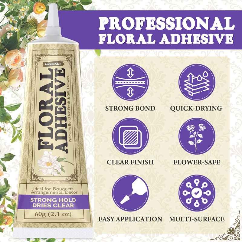 gleamglee floral adhesive2